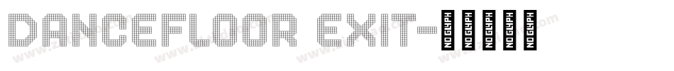 DanceFloor eXit字体转换